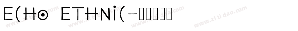 Echo Ethnic字体转换